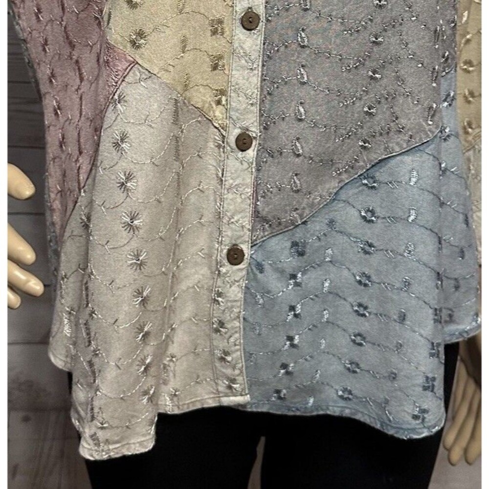 Sacred Threads Patchwork Blouse - image 8